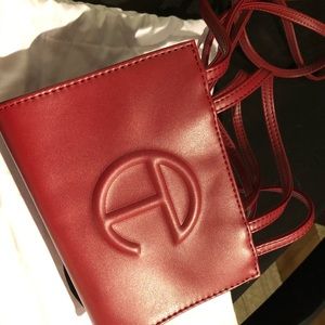 Telfar small shopping bag oxblood